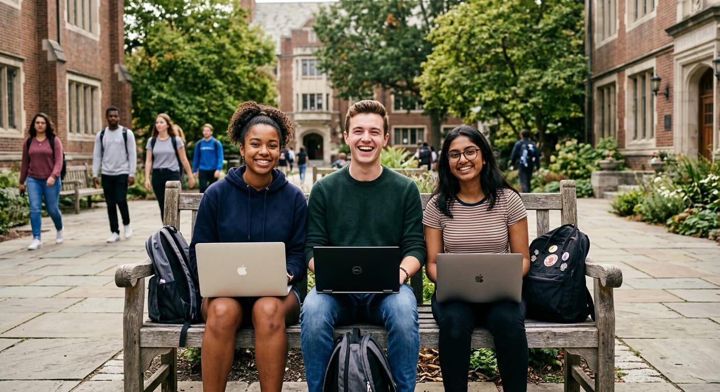 Student smiling
