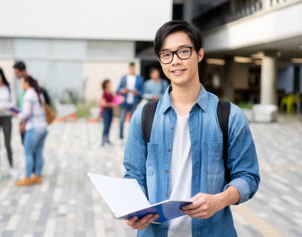 Student smiling